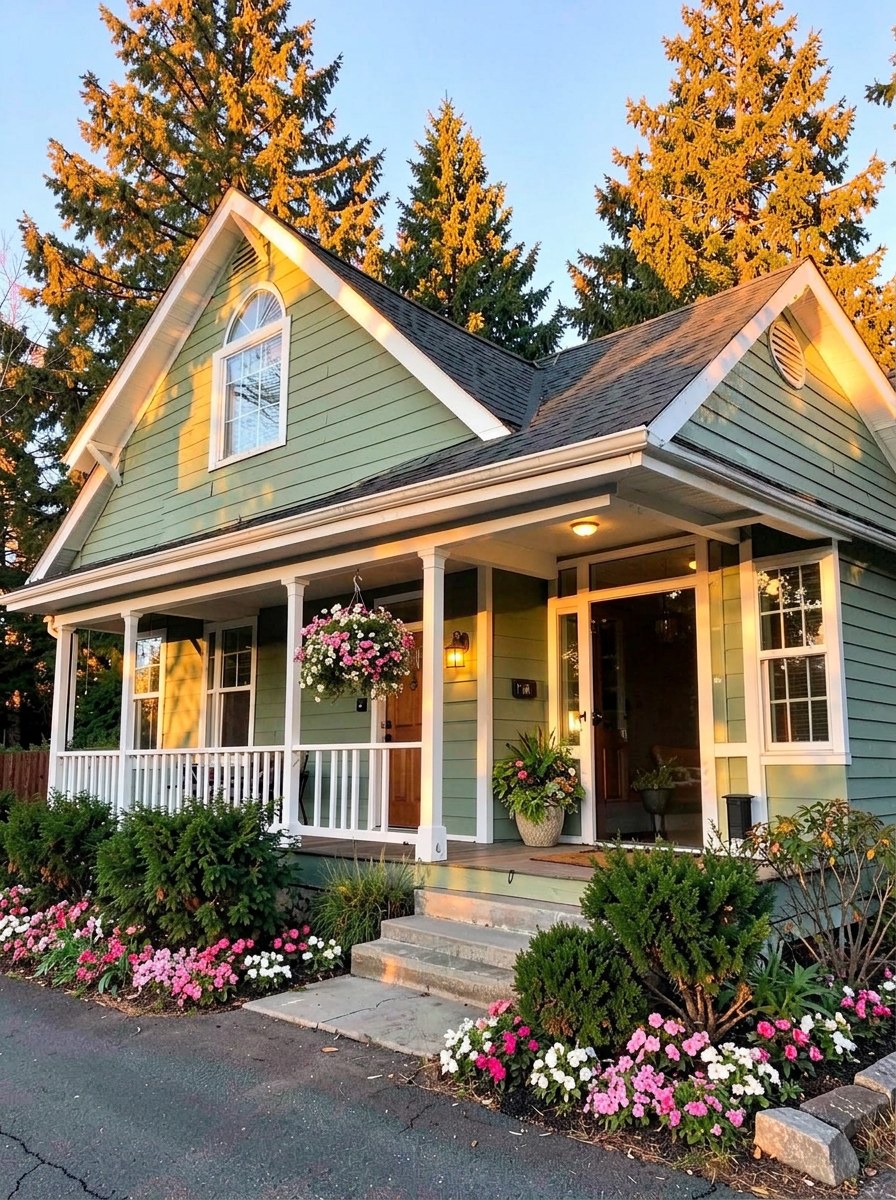 Rehoboth House exterior in soft afternoon light